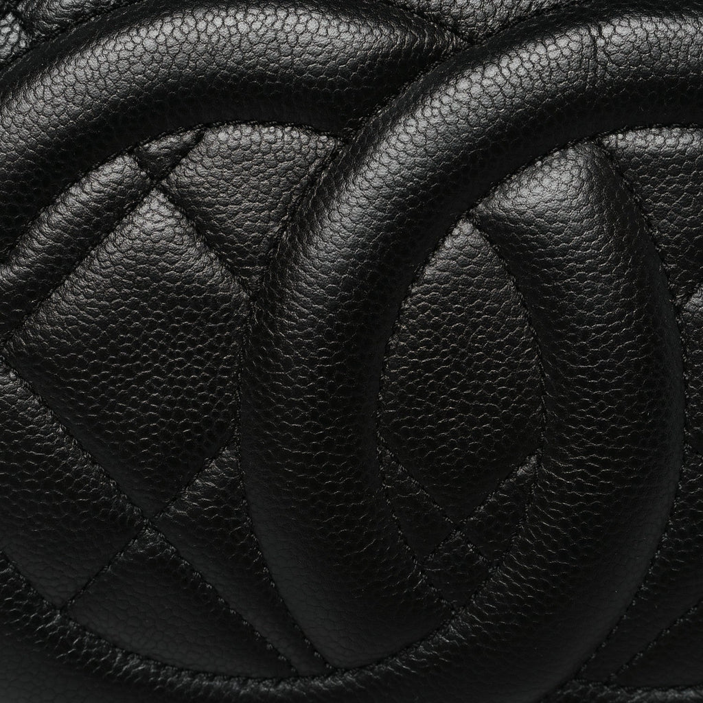 Chanel Caviar Quilted CC Timeless Soft Tote Black