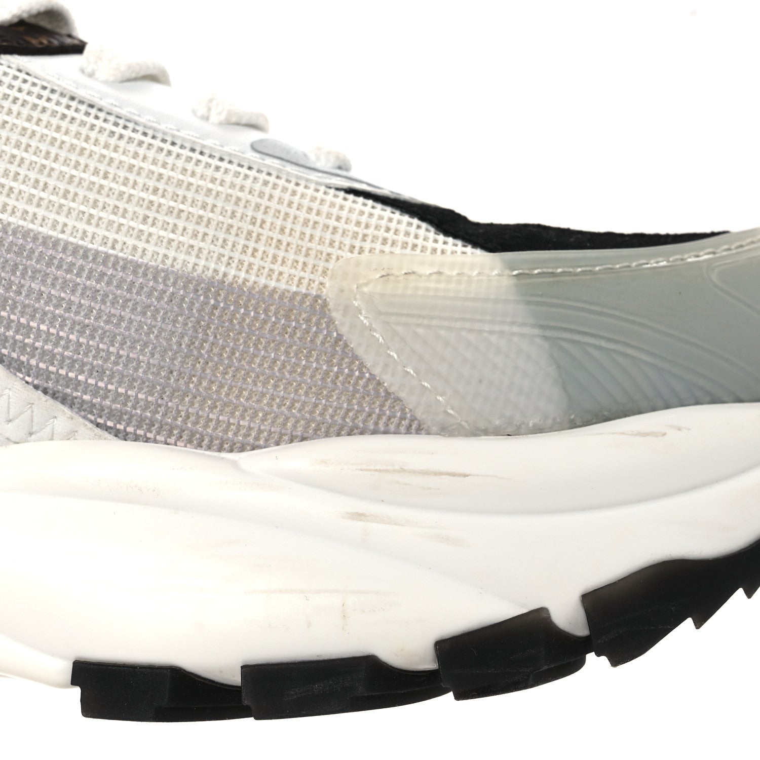 Louis Vuitton Monogram Calfskin Run 55 Sneakers 38 White