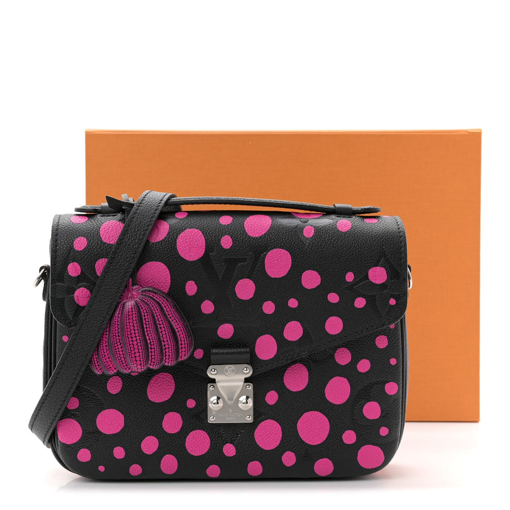 Louis Vuitton LV x YK Empreinte Monogram Giant Pochette Metis Black Fuchsia