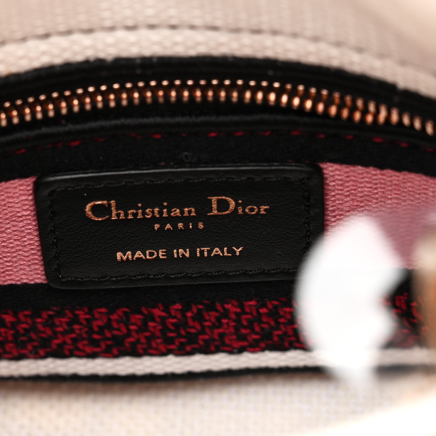 Christian Dior Canvas Florilegio Embroidered Mini Lady D-Lite White Multicolor