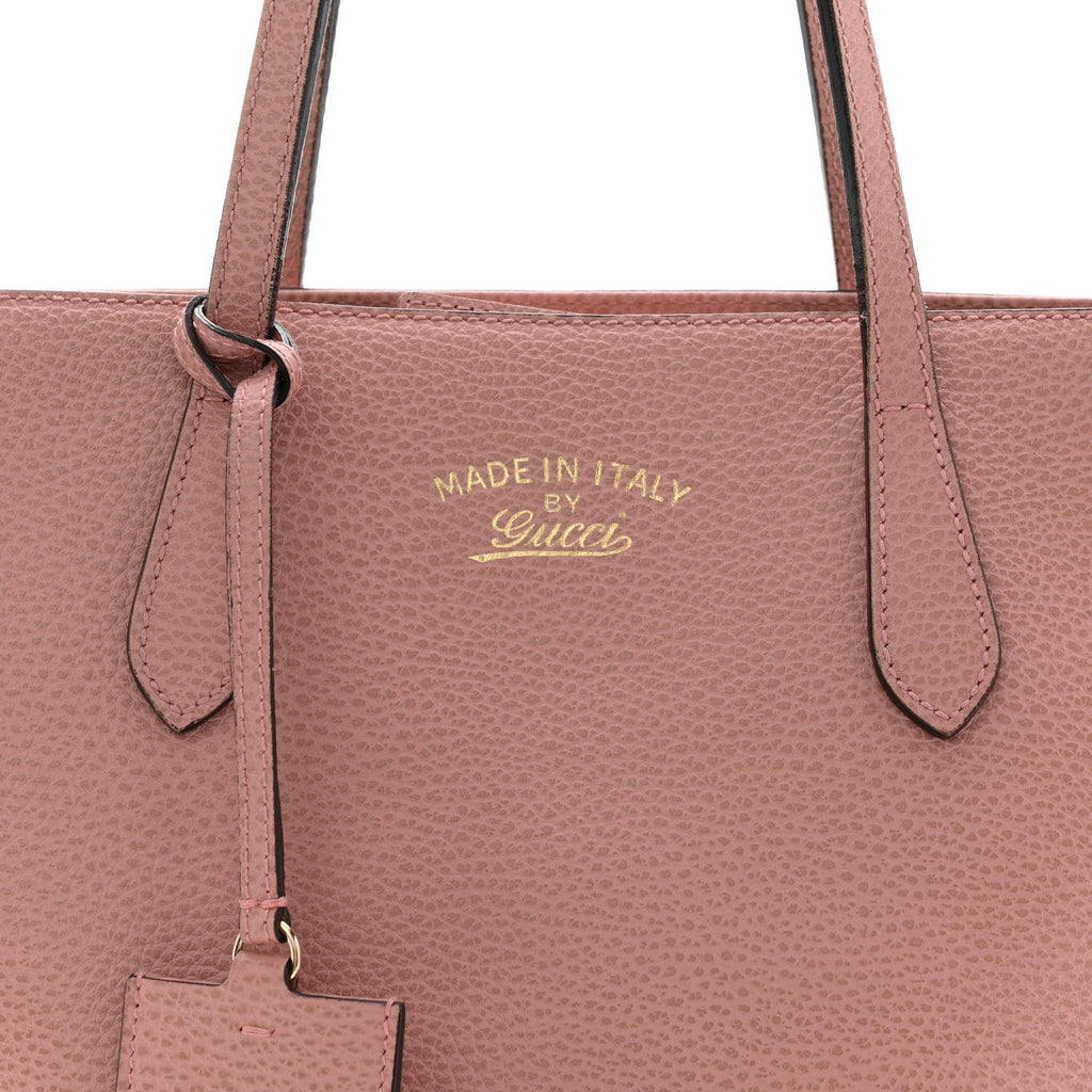 Gucci Dollar Calfskin Small Swing Tote Soft Pink