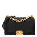 Chanel Caviar Quilted Medium Boy Flap Black
