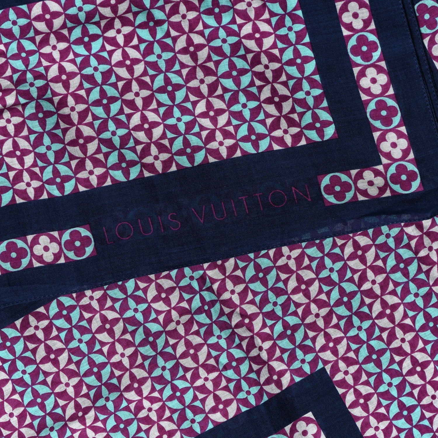 Louis Vuitton Cotton Monogram Shawl Multicolor