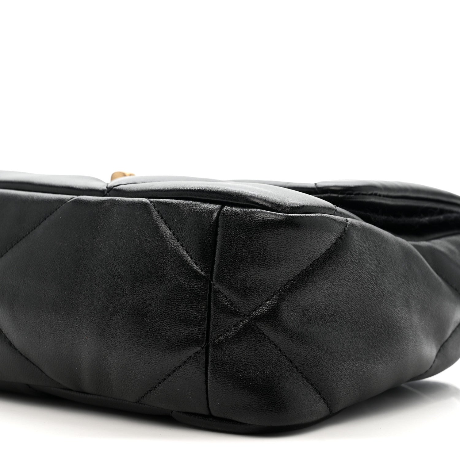 Chanel Lambskin Quilted Medium Chanel 19 Flap Black