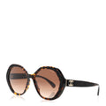 Acetate Sequin Round Sunglasses 5451-A Dark Tortoise