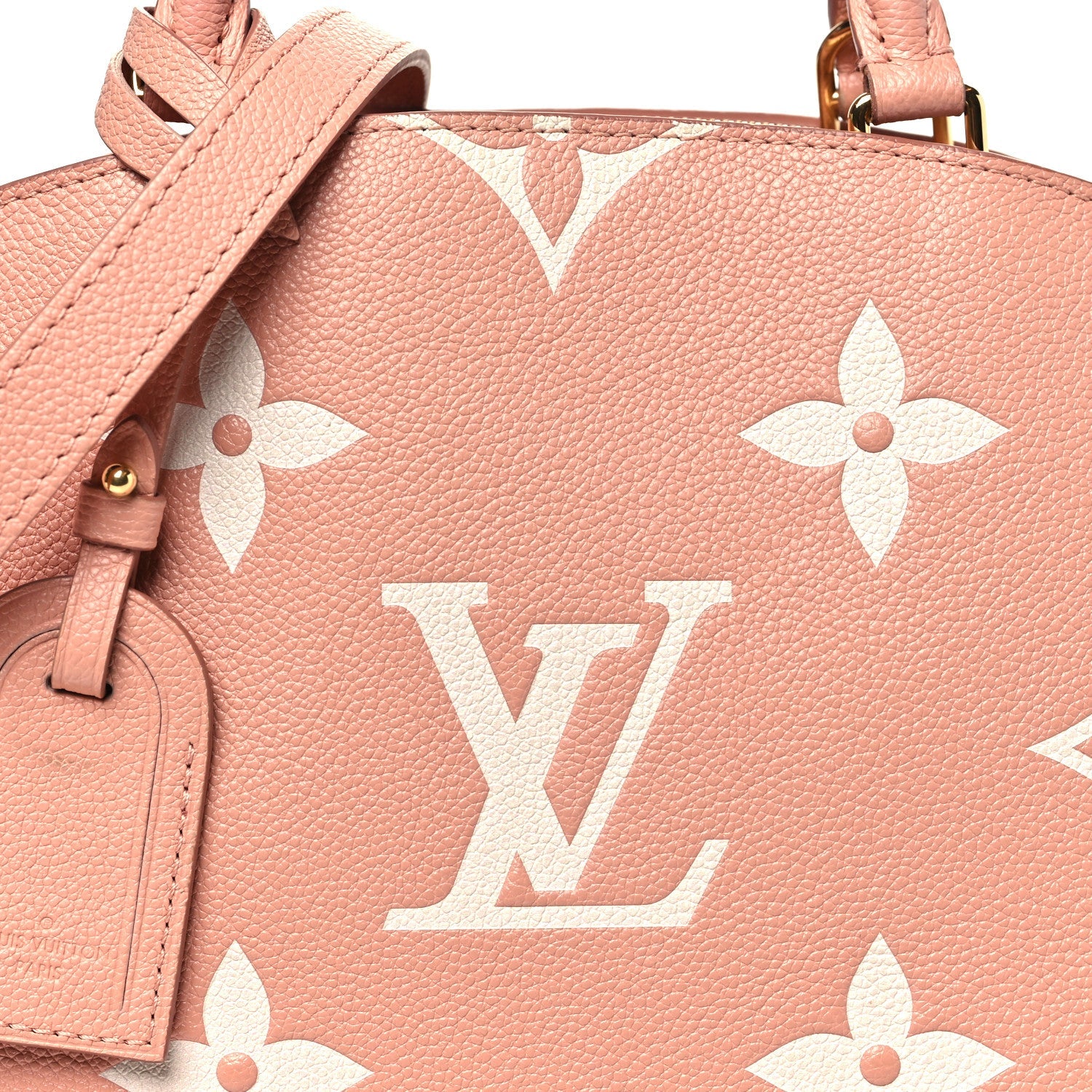Louis Vuitton Empreinte Monogram Giant Petit Palais Rose Trianon Creme