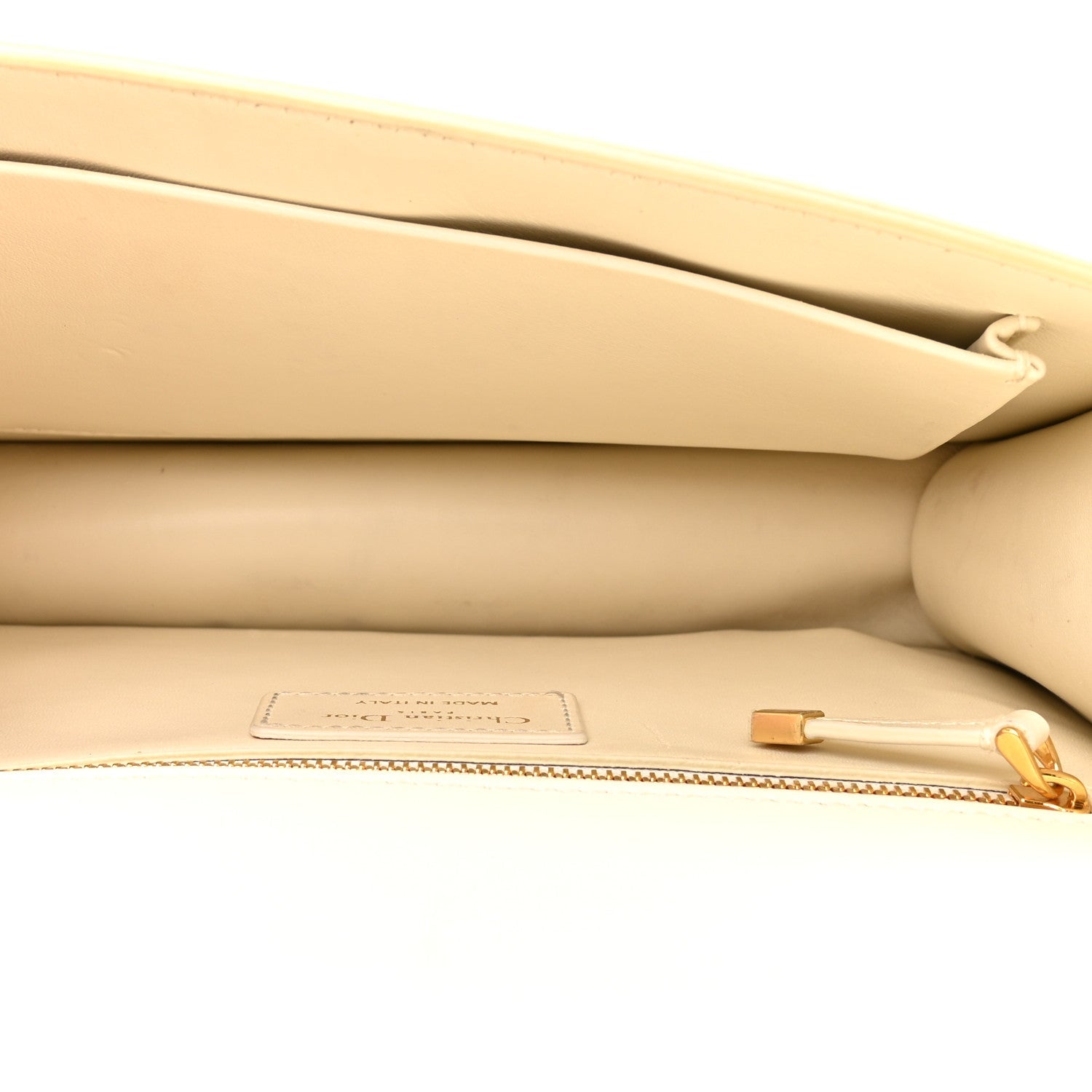 Christian Dior Box Calfskin 30 Montaigne Flap Bag Latte