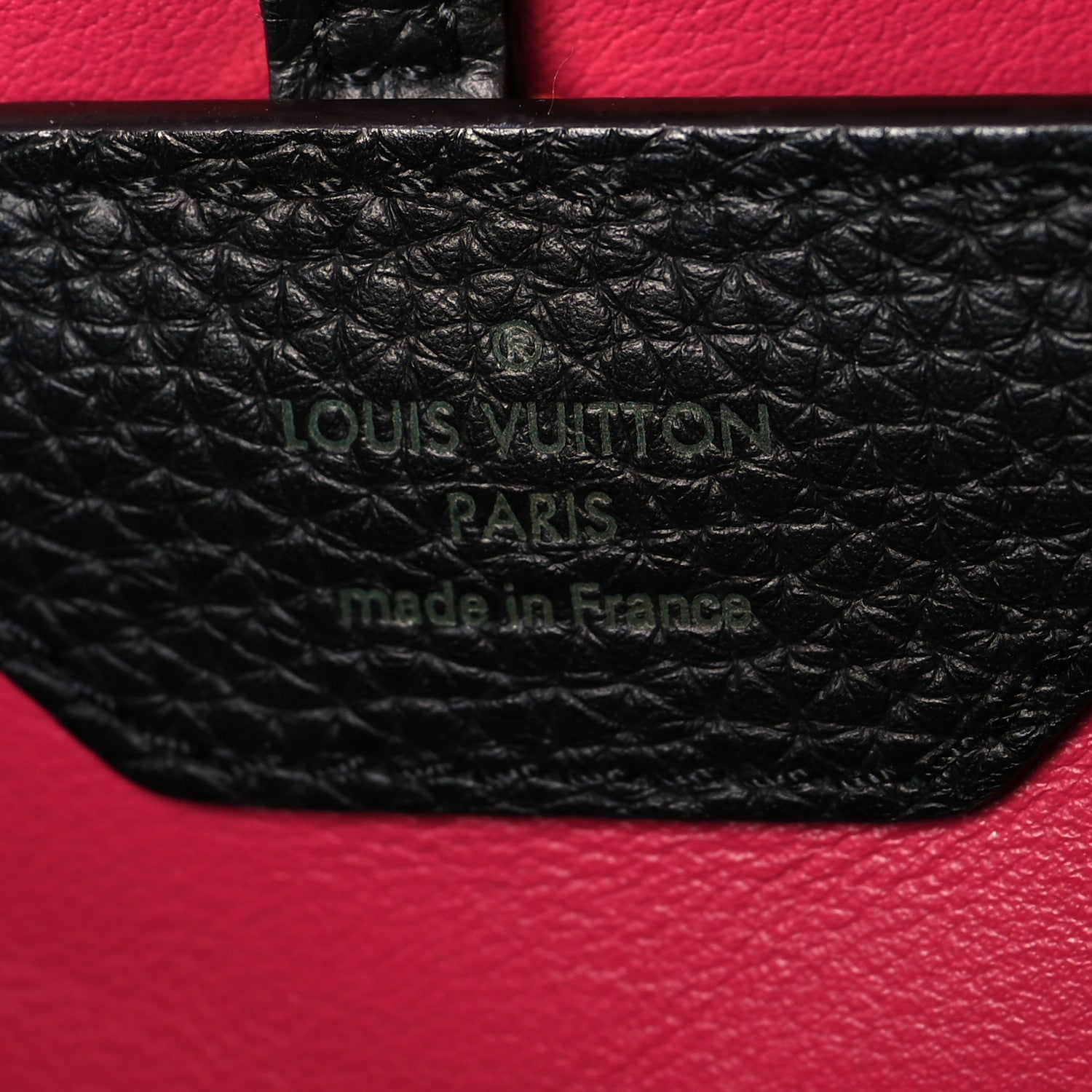 Louis Vuitton Taurillon Capucines PM Black