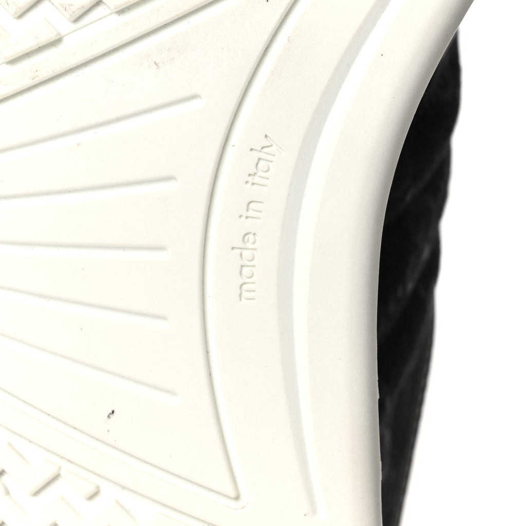 Gucci Calfskin Suede GG Monogram Re-Web Womens Sneakers 38 White Black