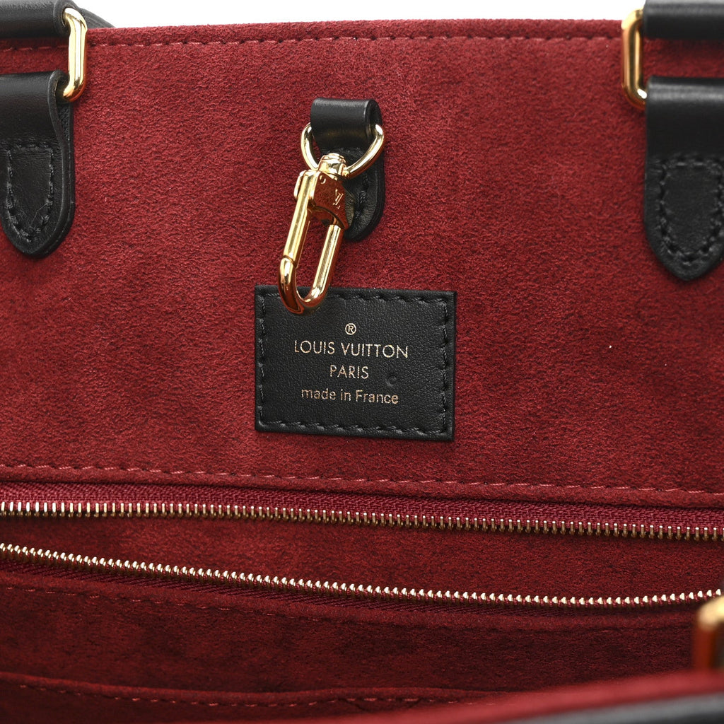 Louis Vuitton Empreinte Monogram Giant Onthego MM Black Beige