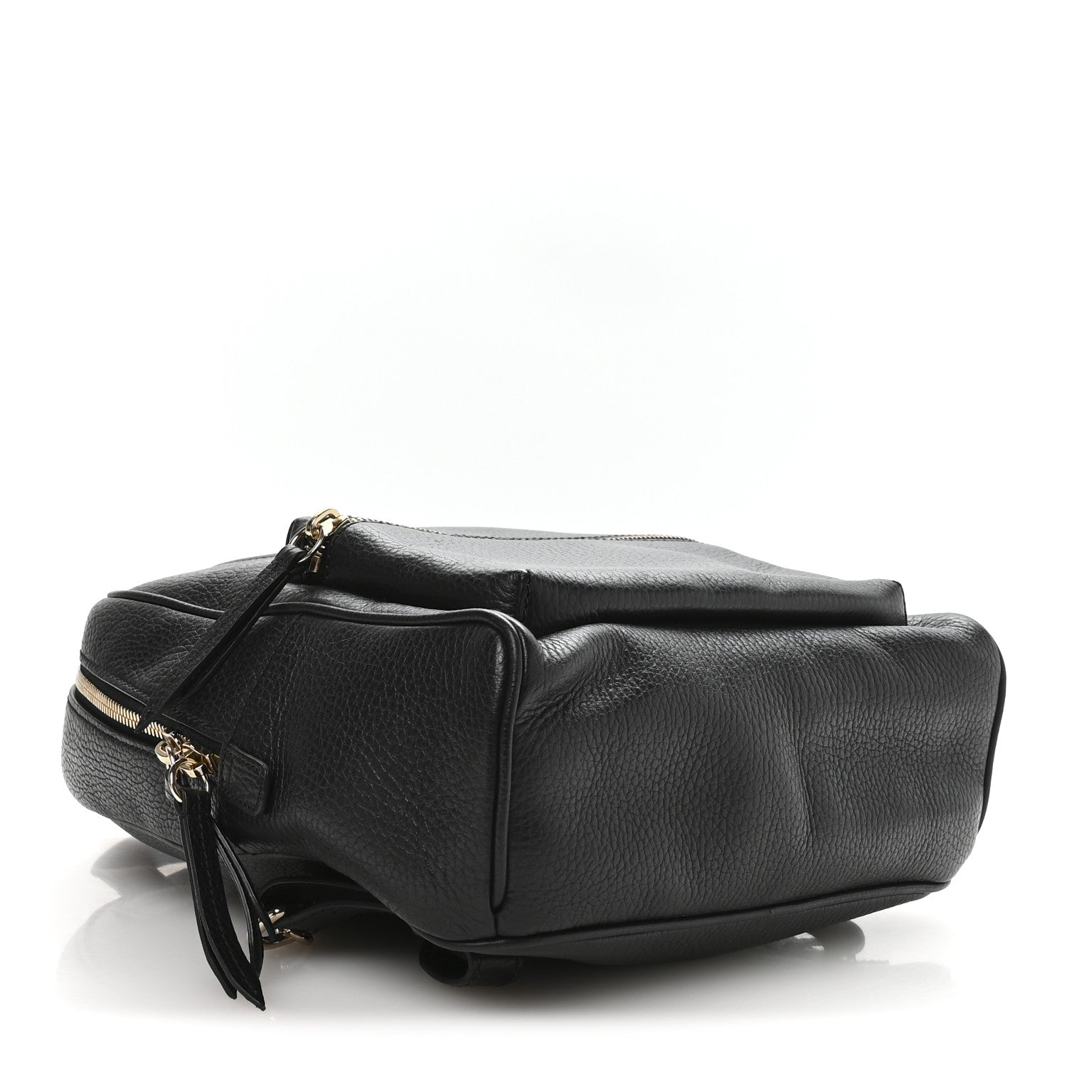 Gucci Pebbled Calfskin Soho Chain Backpack Black