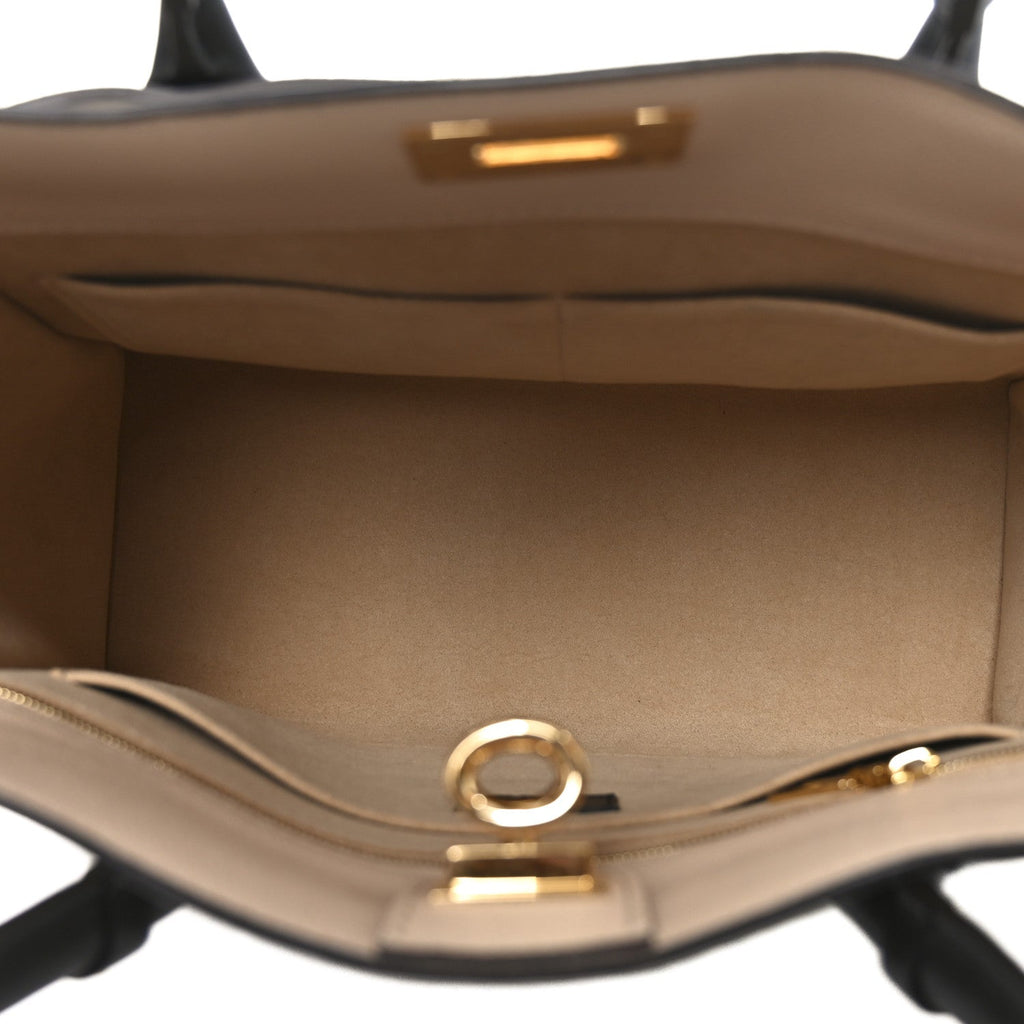 Louis Vuitton Calfskin Monogram On My Side MM Laurier Green Toffee Latte Beige