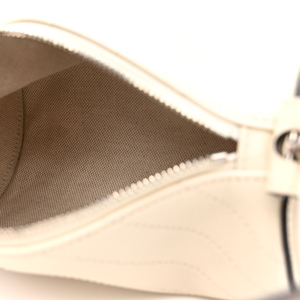 Gucci Sakai Be Green Calfskin Diagonal Stitched Mini Blondie Barrel Shoulder Bag Mystic White