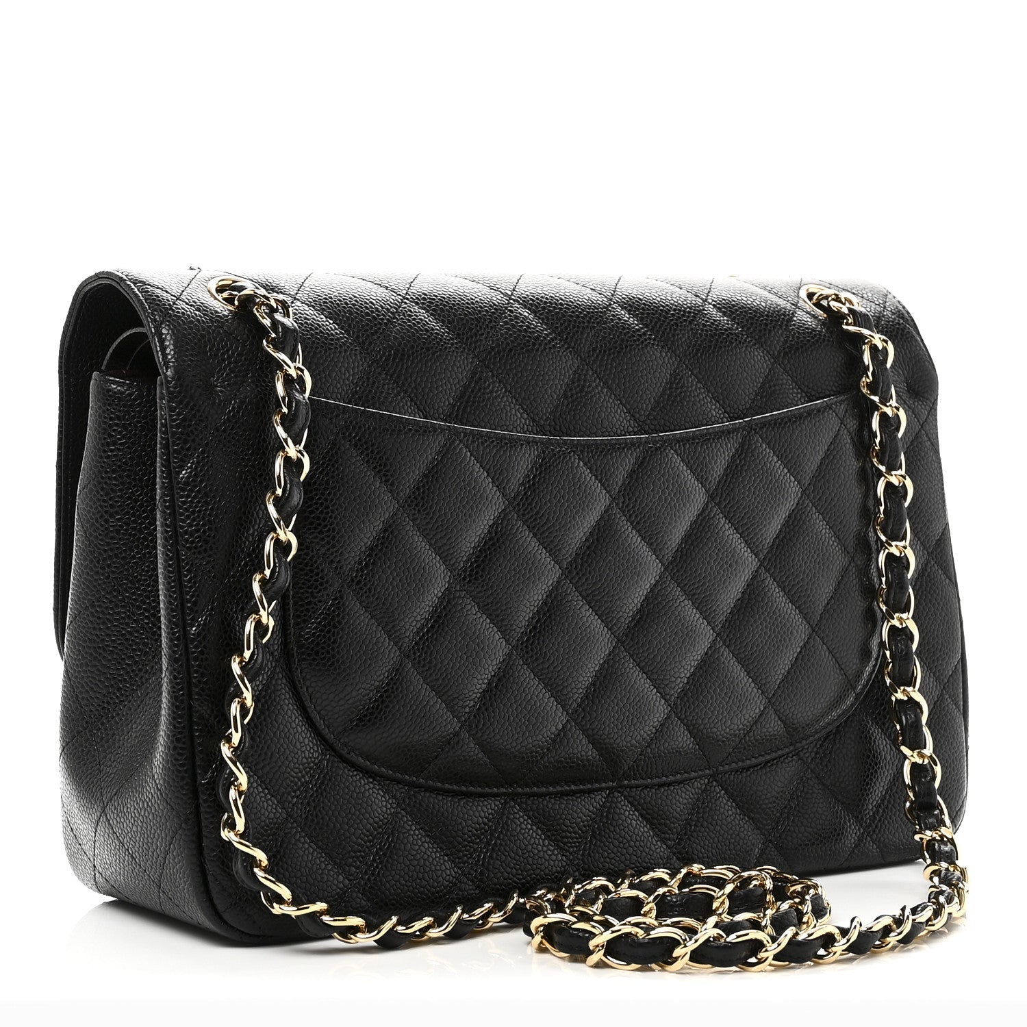 Chanel Caviar Quilted Jumbo Double Flap Black