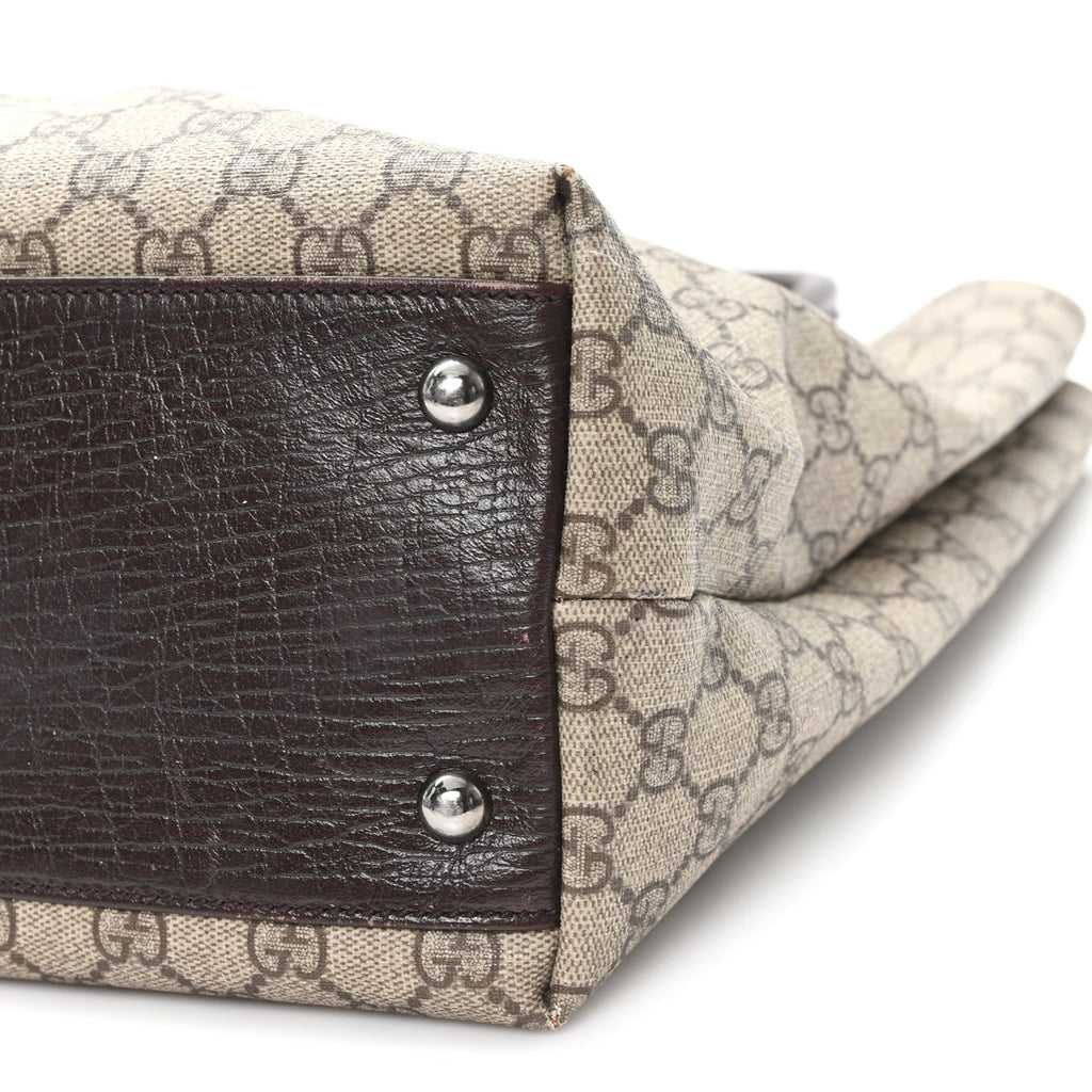 Gucci GG Plus Monogram Small Vertical Tote Dark Brown