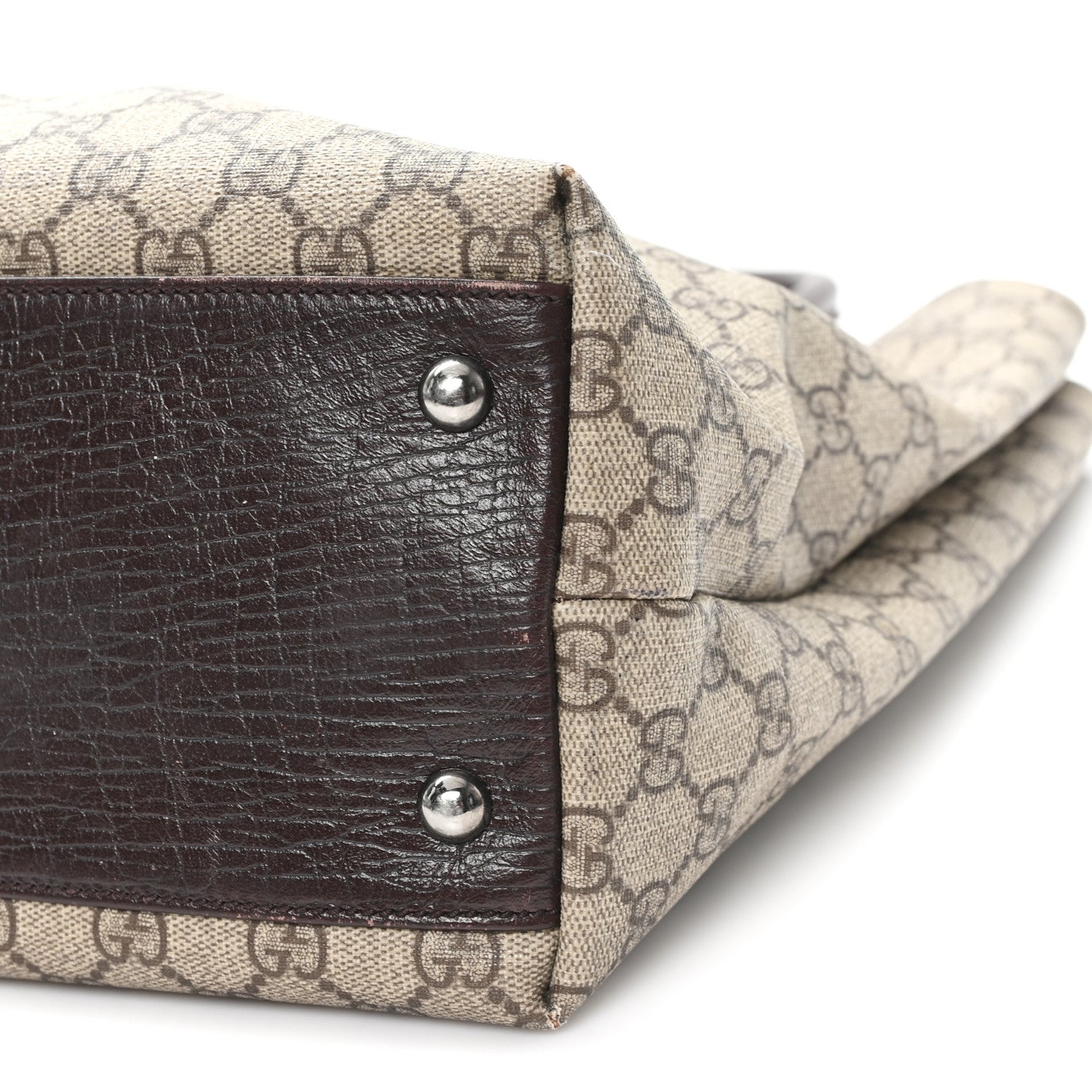 Gucci GG Plus Monogram Small Vertical Tote Dark Brown