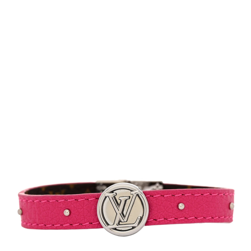 Louis Vuitton Monogram LV Circle Reversible Bracelet 17 Rose Falbala