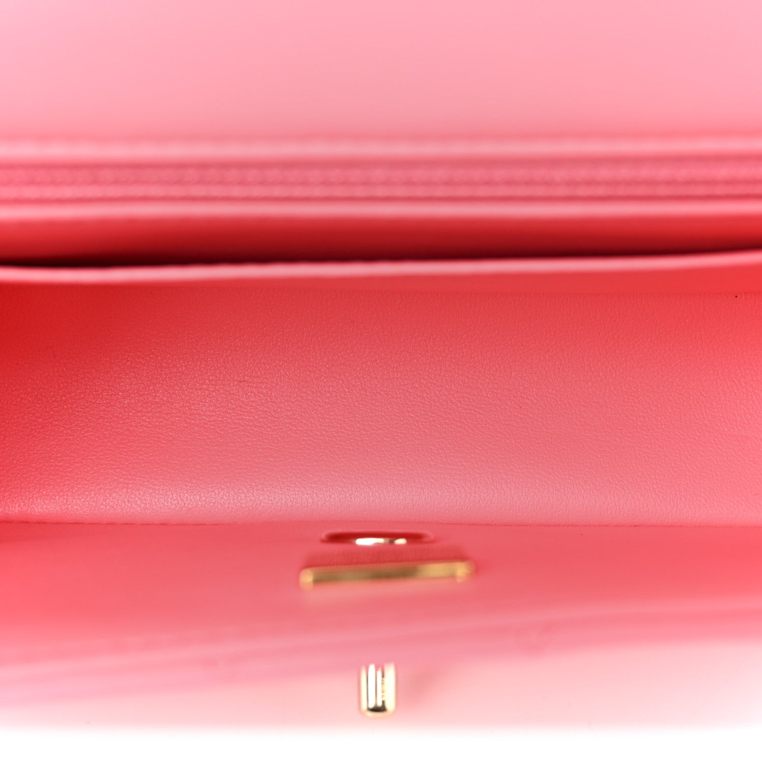 Chanel Lambskin Quilted Mini Rectangular Flap Pink