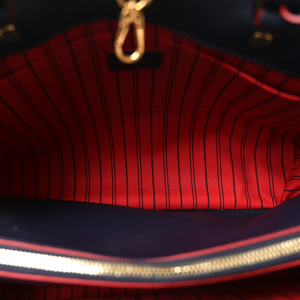 Louis Vuitton Empreinte Montaigne MM Marine Rouge