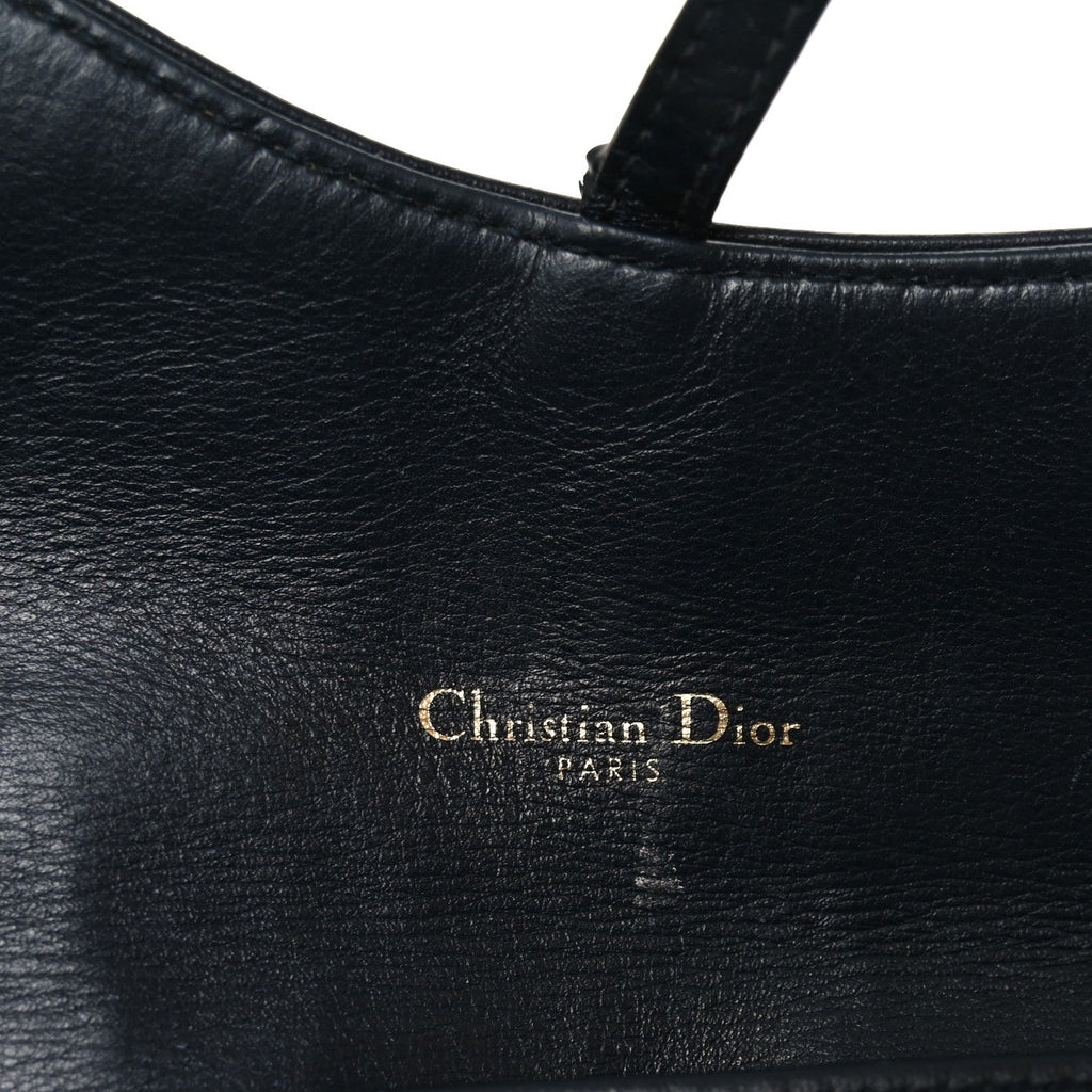 Christian Dior Oblique Small Saddle Chain Pouch Blue