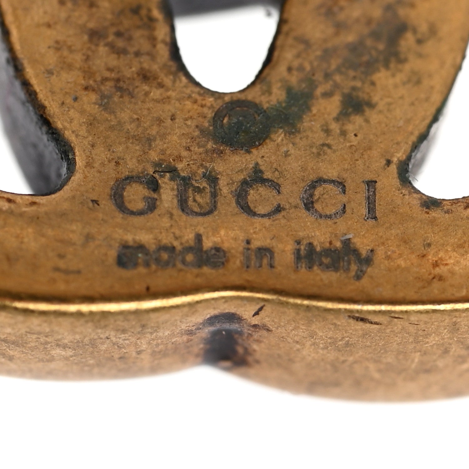 Gucci Crystal Single GG Earring Gold