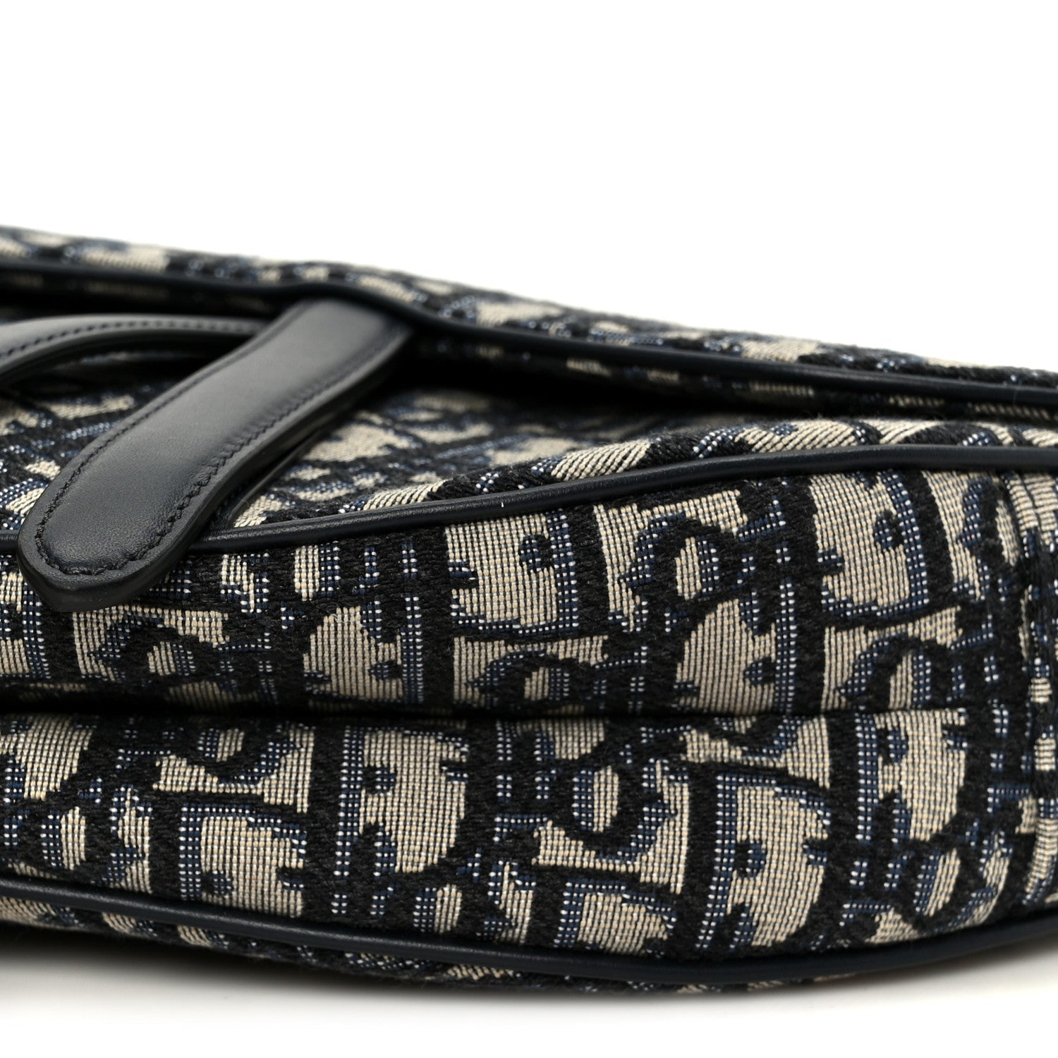 Christian Dior Oblique Saddle Bag Blue