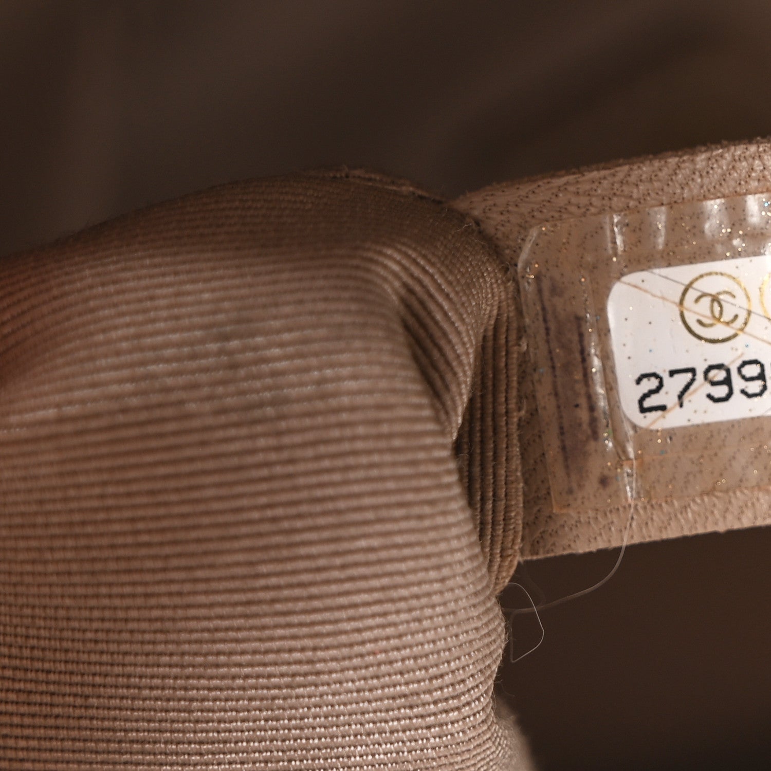 Chanel Tweed Front Pocket Backpack Beige