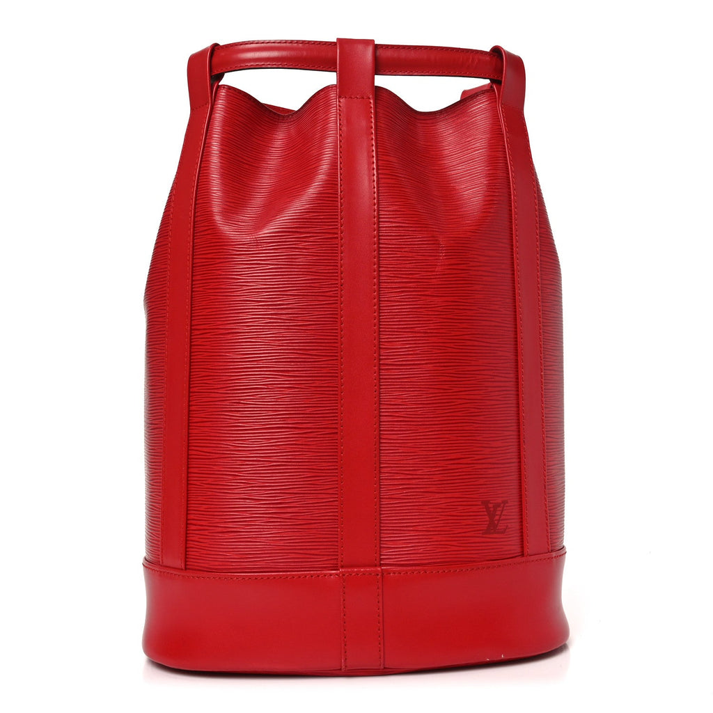 Louis Vuitton Epi Randonnee PM Castillan Red
