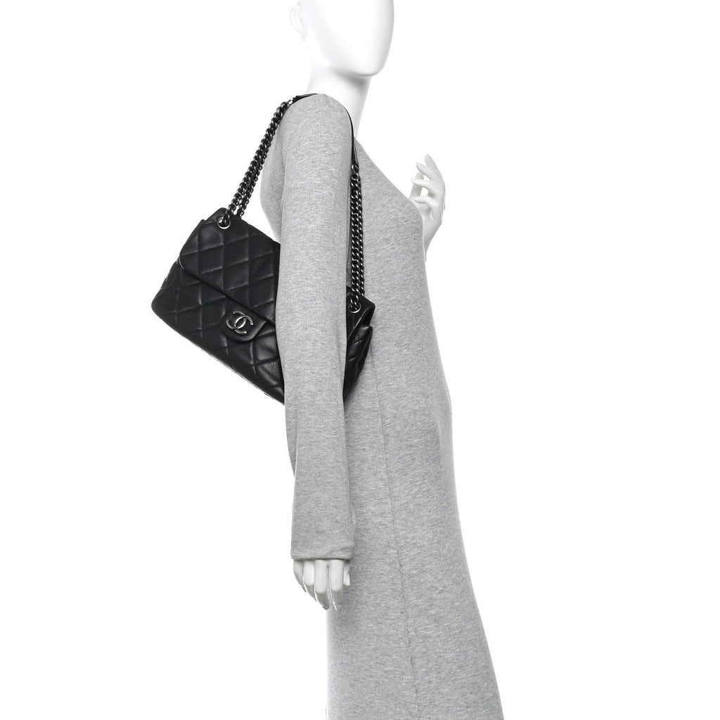 Chanel Caviar Quilted Coco Casual Flap Black