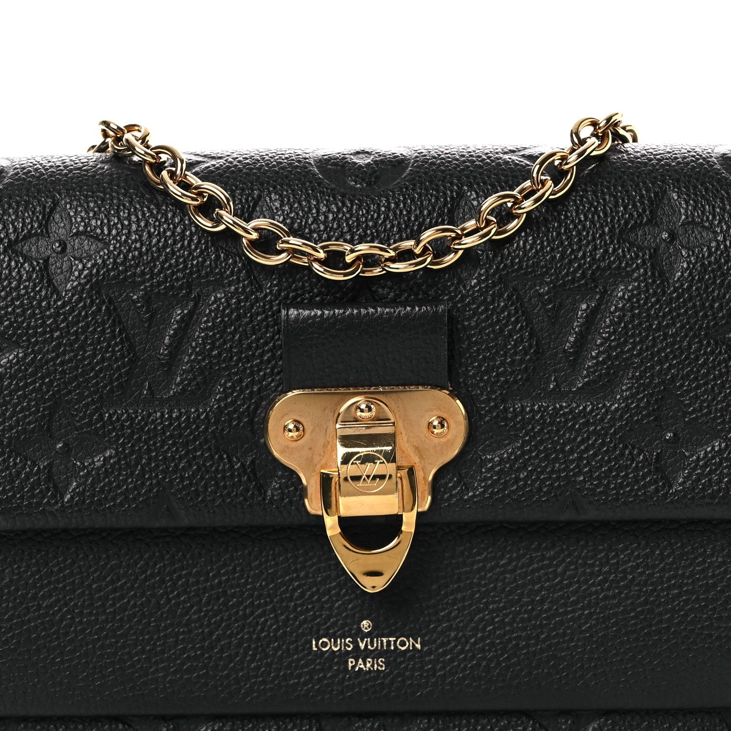 Louis Vuitton Empreinte Vavin Chain Wallet Black