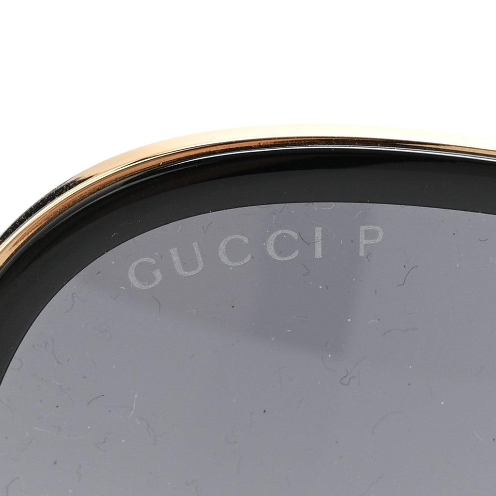 Gucci Aviator Sunglasses GG0062S Black Gold