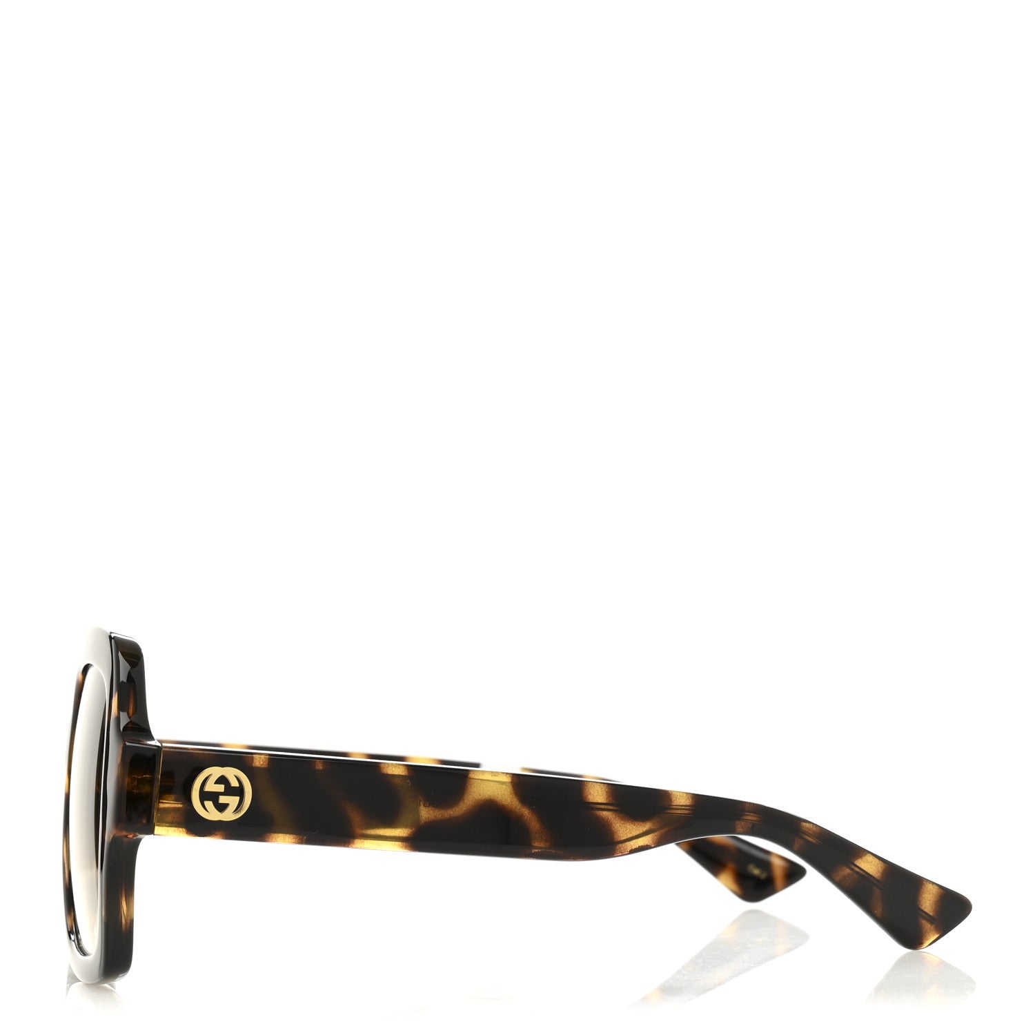 Gucci Acetate Square Frame Sunglasses GG1337S Havana
