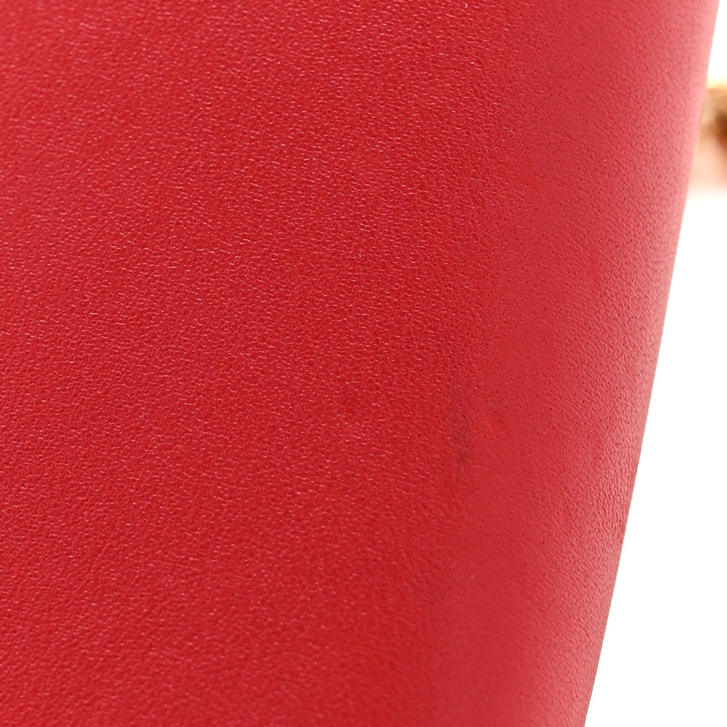 Louis Vuitton Calfskin Chain Louise MM Red