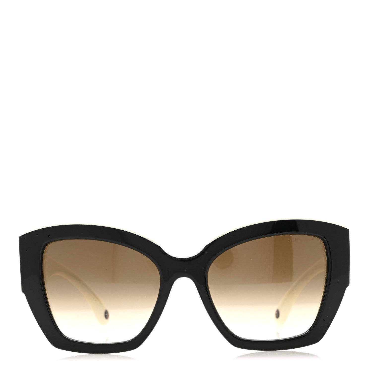 Acetate Square Sunglasses 6058 Black White