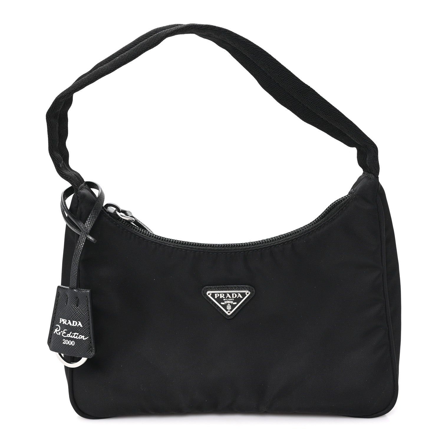 Prada Tessuto Nylon Mini Re-Edition 2000 Bag Black