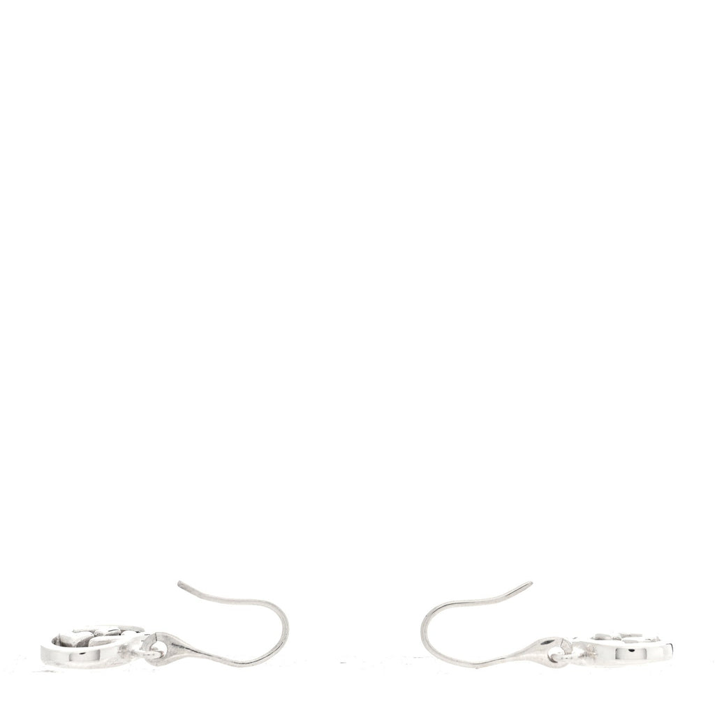 Gucci Sterling Silver Britt Drop Earrings