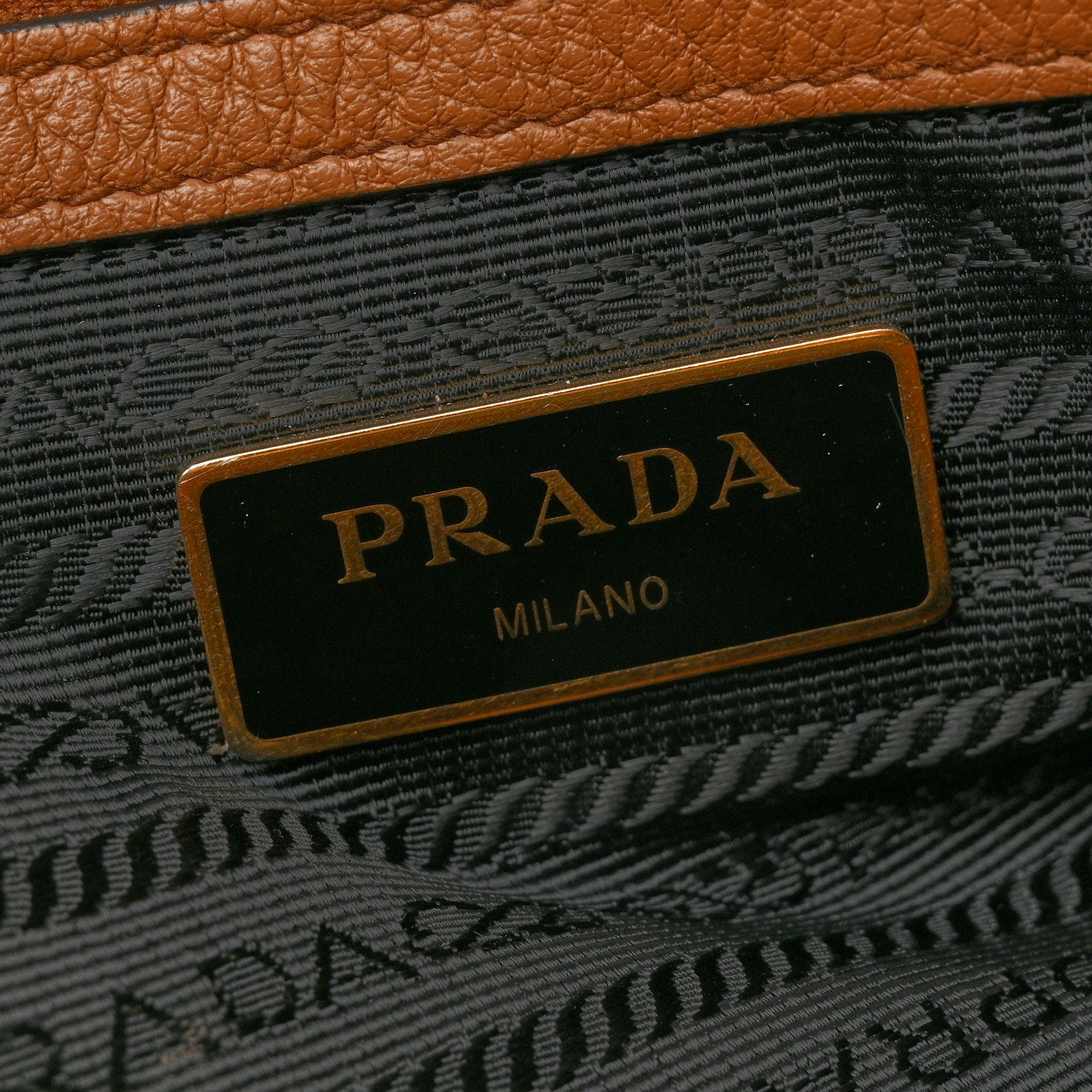 Prada Vitello Phenix Bauletto Caramel