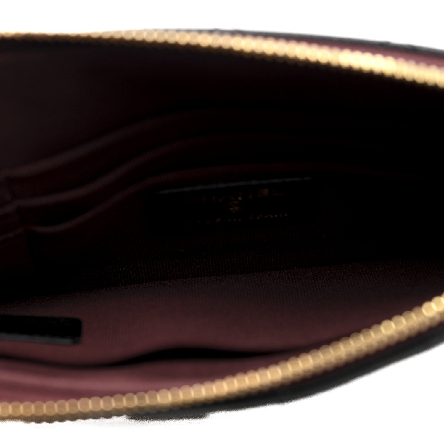 Caviar Quilted Cosmetic Case Black