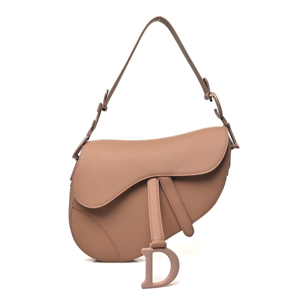 Christian Dior Ultra Matte Calfskin Saddle Bag Blush