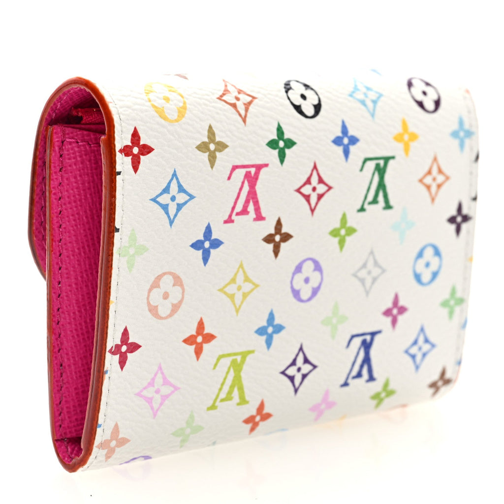 Louis Vuitton LV X TM Monogram Multicolor Rosalie Coin Purse White Kawaii Pink