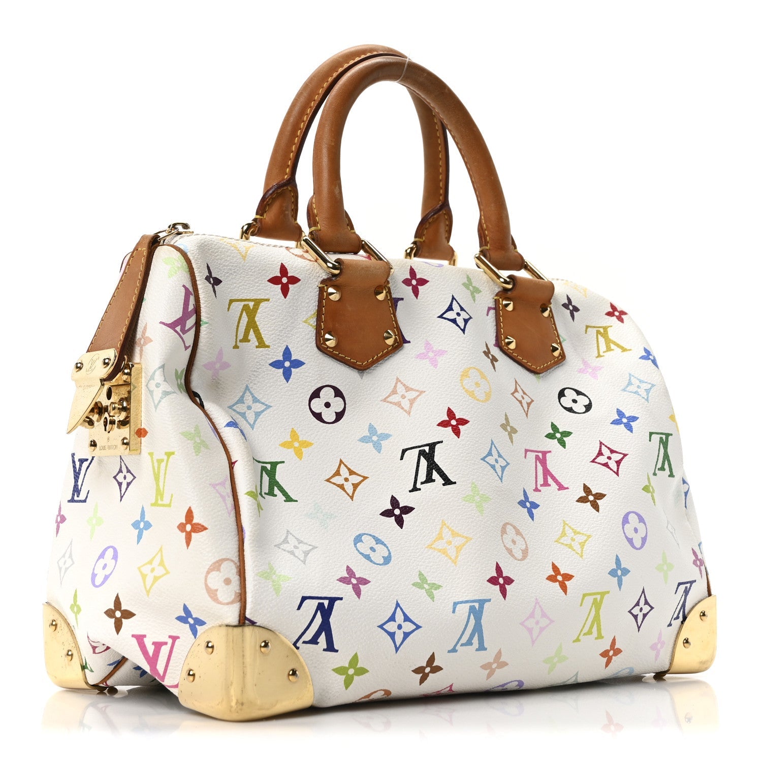 Louis Vuitton Monogram Multicolor Speedy 30 White
