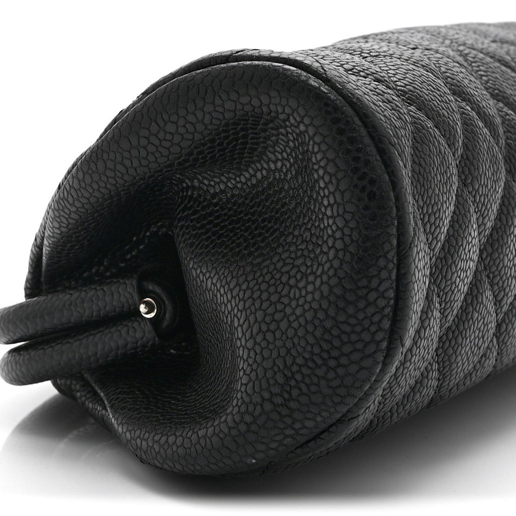 Chanel Caviar Quilted Timeless Clutch Black
