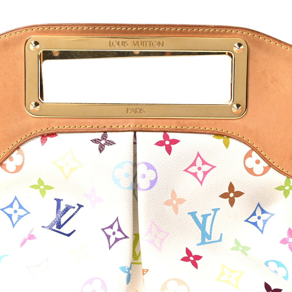 Louis Vuitton Monogram Multicolor Judy MM White