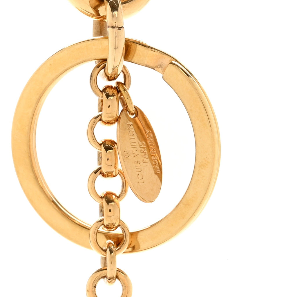 Louis Vuitton Strass Vivienne Porte Cles Charm Key Holder Gold