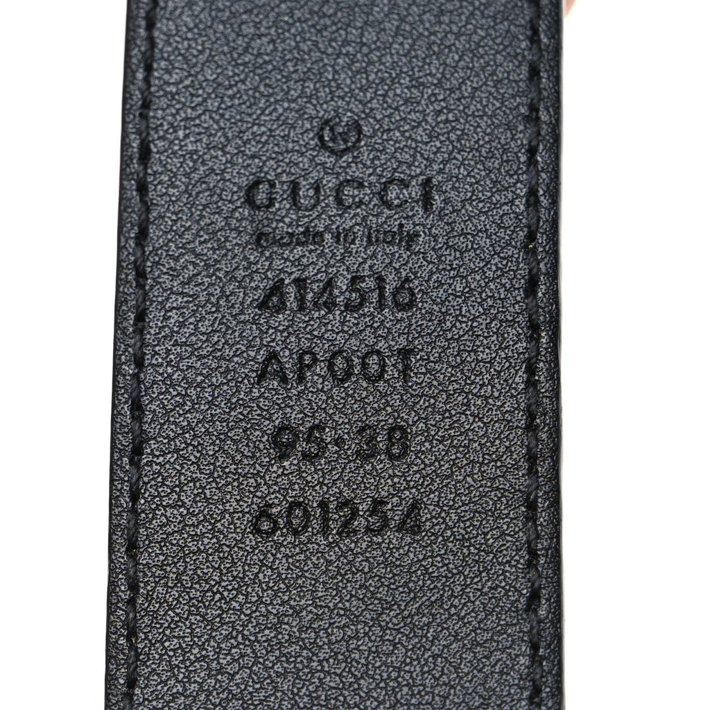 Gucci Calfskin Double G 30mm Belt 95 38 Black