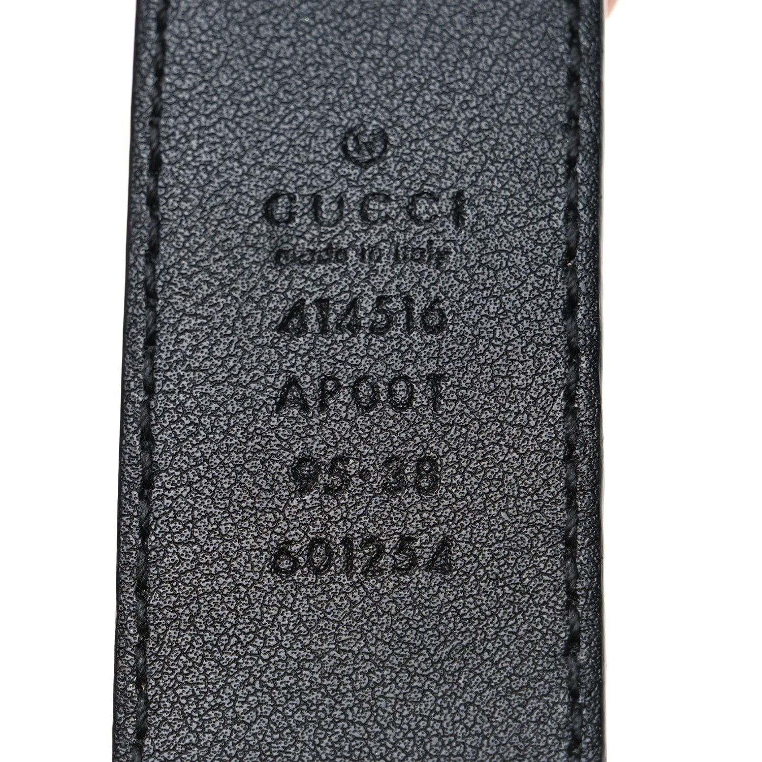 Gucci Calfskin Double G 30mm Belt 95 38 Black