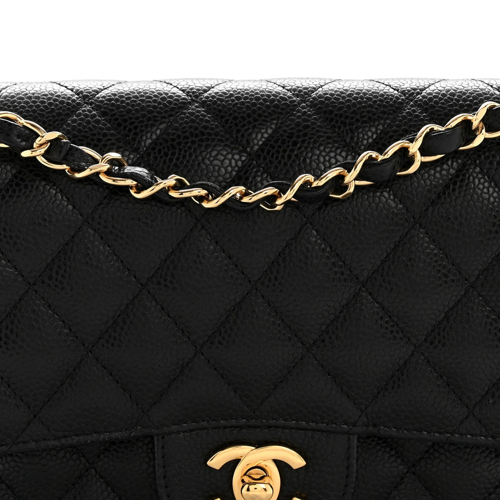 Chanel Caviar Quilted Medium Double Flap Black
