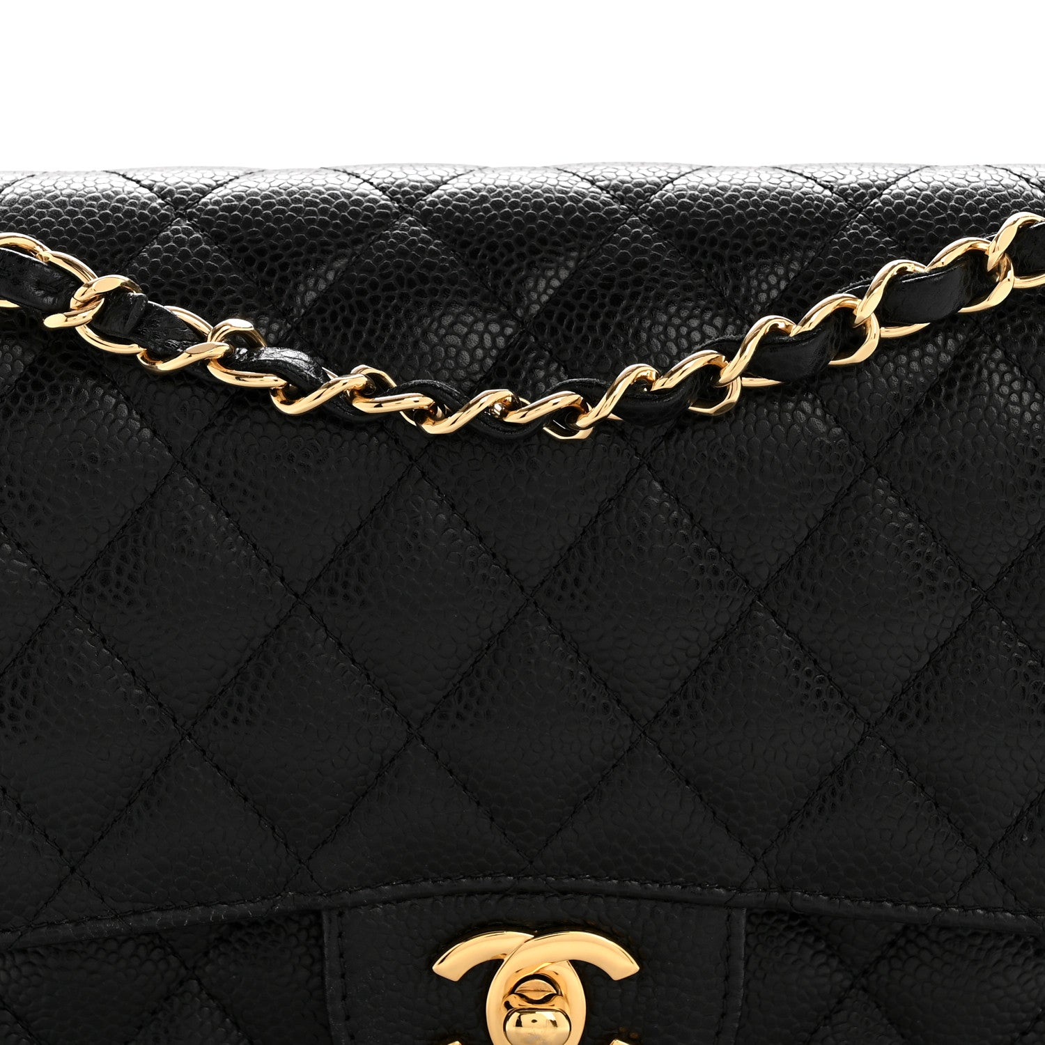 Chanel Caviar Quilted Medium Double Flap Black