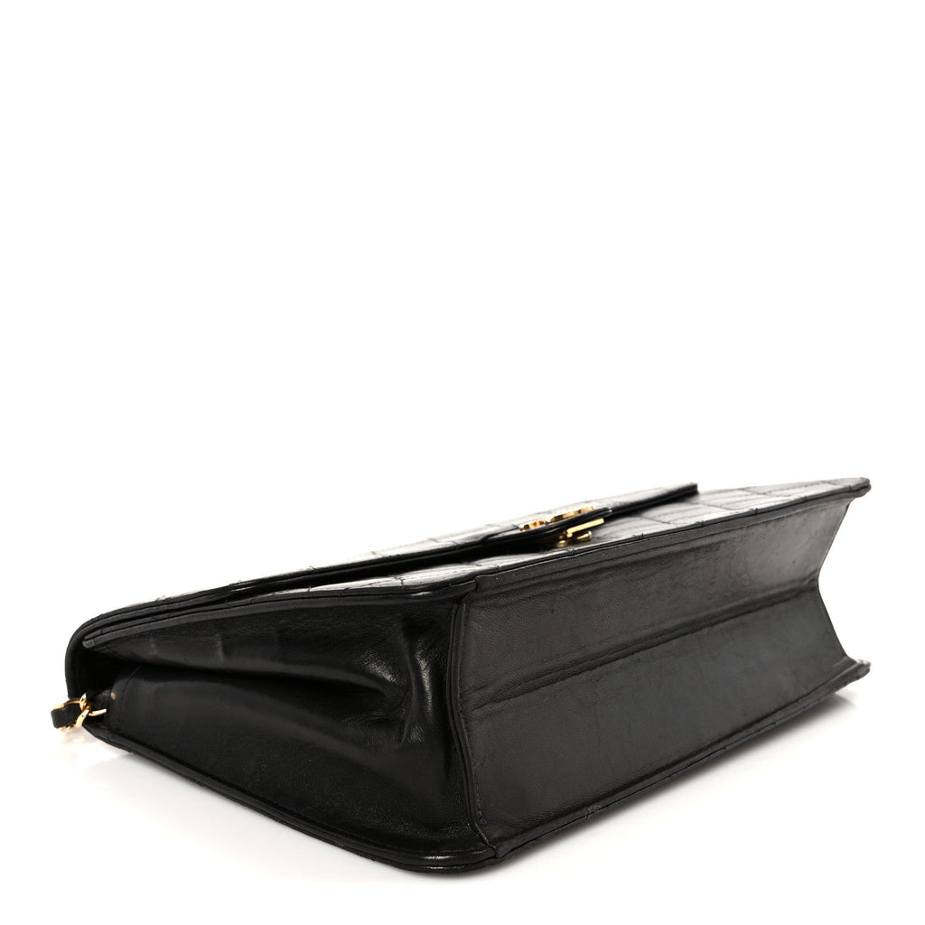 Chanel Lambskin Quilted Medium Single Flap Black