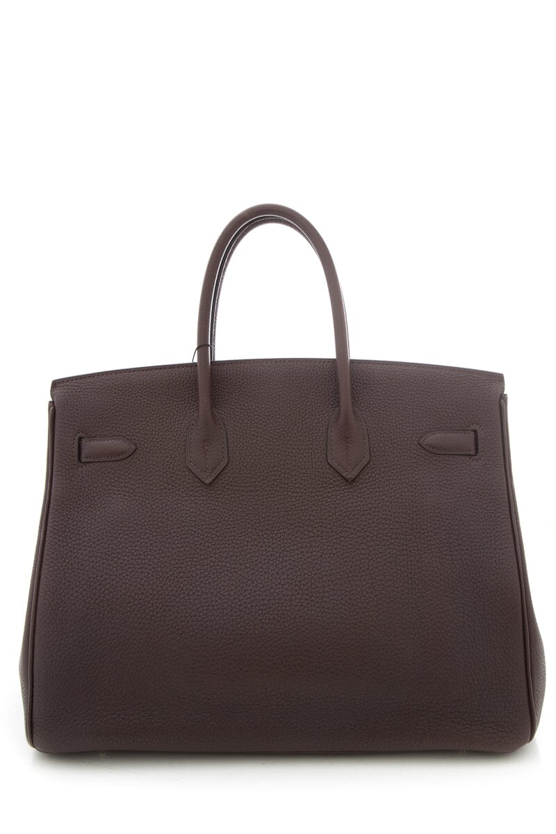 Hermès Chocolate 35 CM Birkin Handbag